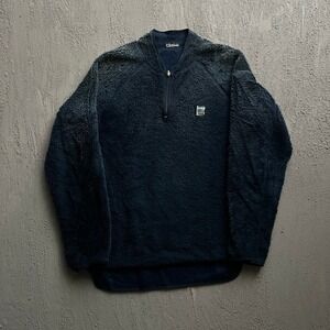 Vintage Helly Hansen Deep Pile Fleece Pullover Large Blue‎ 1980 Sherpa